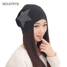 Knit Baggy Beanie Hat Star Print Warm Hats Head Cap Women Beanies Bonnet Head Cap for Girls Women ELY