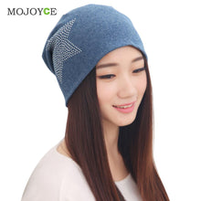 Knit Baggy Beanie Hat Star Print Warm Hats Head Cap Women Beanies Bonnet Head Cap for Girls Women ELY