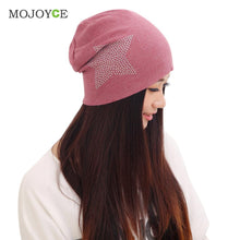 Knit Baggy Beanie Hat Star Print Warm Hats Head Cap Women Beanies Bonnet Head Cap for Girls Women ELY