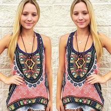 Blusas Femininas Women Tank Tops Boho Print Blouses Shirt Sleeveless Crop Tops Casual Women Tops1STL ELY