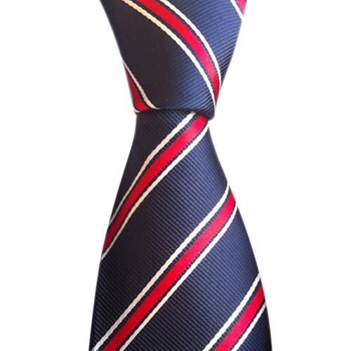 Classic Striped TieJacquard Woven Men's Silk Suits Tiesi ELY