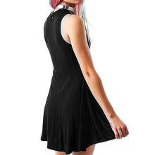 Cool Moon Printed Women Dress Sleeveless Short Black Dresses Vestidos Plus Size Vestido De Festa Dress 1STL ELY