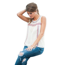 Digital Printing Sleeveless Chiffon Vest O Neck Top Camisole T-shirt Women Tops1STL ELY