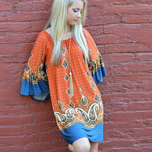 Elegant Print Dress Casual Loose Print Women Dress Vestidos Vintage Boho Dress Vestido de Festa Plus Size ELY