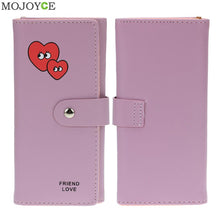 Ladies PU Purse Cartoon Print Women's Wallets Cowhide 4 Colors Long Design Leather Womens Wallets And Purses ELY