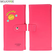 Ladies PU Purse Cartoon Print Women's Wallets Cowhide 4 Colors Long Design Leather Womens Wallets And Purses ELY