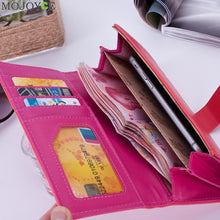 Ladies PU Purse Cartoon Print Women's Wallets Cowhide 4 Colors Long Design Leather Womens Wallets And Purses ELY