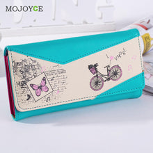 Lady Women Clutch Wallet Print PU Leather Long Card Holder Case Purse 1STL ELY