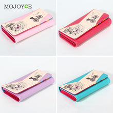 Lady Women Clutch Wallet Print PU Leather Long Card Holder Case Purse 1STL ELY