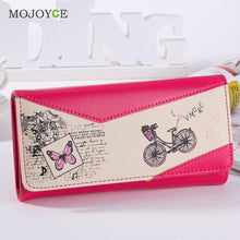 Lady Women Clutch Wallet Print PU Leather Long Card Holder Case Purse 1STL ELY