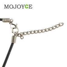 Leather Rope Titanium Steel Pendant Wing Necklace Jewelry 1STL ELY