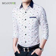 Men Dress Shirts Long Sleeve Casual Slim Fit Dress Stylish Plaids Shirts Business Slim Fit Cotton Shirt Plus Size ELY