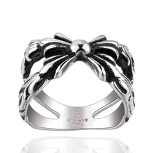 Men jewelry mens Stainless Steel Ringblack cool bow Finger Rings MAYAR 4 ELY