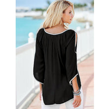 Off Shoulder Top Solid Irregular Blouse Women Tops and Blouses Blusas Women Blouses Blusa Feminino ELY