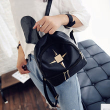 PU Leather Ladies Multifunction Mini Backpack Shoulder Bag School Bags for Teenage Girls Rucksacks mochila feminina ELY
