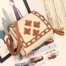 Women Solid PU Leather Handbag Shoulder Bags Lady Messenger Bag Candy Crossbody Bags Flower Decoor 1STL ELY