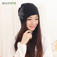 able Warm Women Hat Diamond Floral Knit Gorro Beanie Hip Hop Cap Hats for Women Gorras Planas Slouch Skullies Bonnet ELY