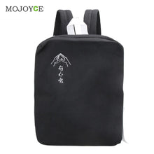 Fasion Canvas Bag Vertical Square Printing Twinset Backpack Laptop Bag Canvas Backpack School Bags For Teenagers Mochila ELY