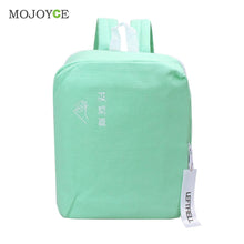 Fasion Canvas Bag Vertical Square Printing Twinset Backpack Laptop Bag Canvas Backpack School Bags For Teenagers Mochila ELY