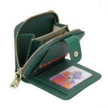 Fasion Ladies PU Leather Short Zipper Matte Cross Pattern Wallet Famous Brand Card Holder Clutch Wallets Money Bag ELY