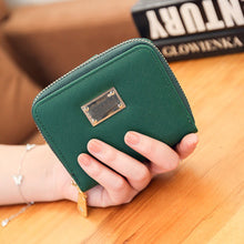 Fasion Ladies PU Leather Short Zipper Matte Cross Pattern Wallet Famous Brand Card Holder Clutch Wallets Money Bag ELY