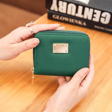 Fasion Ladies PU Leather Short Zipper Matte Cross Pattern Wallet Famous Brand Card Holder Clutch Wallets Money Bag ELY