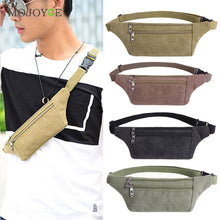 Fasion Men Canvas Bag Cellphone Waist Bag Chest Pack Messenger Belt Bag bolsa feminina bolsos mujer sac a main ELY