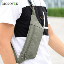 Fasion Men Canvas Bag Cellphone Waist Bag Chest Pack Messenger Belt Bag bolsa feminina bolsos mujer sac a main ELY