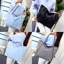 Fasion Women Leather Handbag Nylon PU Leather Ladies Shoulder Bag Shopping Tote Beach Bag Designer Clutch bolsa feminina ELY