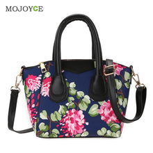 Fasion Women Leather Hangbags Floral Print PU Handbag Shoulder Tote Crossbody Bags sac a main Bolsa Feminina Clutch ELY