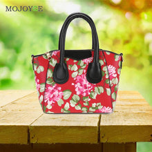 Fasion Women Leather Hangbags Floral Print PU Handbag Shoulder Tote Crossbody Bags sac a main Bolsa Feminina Clutch ELY