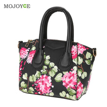 Fasion Women Leather Hangbags Floral Print PU Handbag Shoulder Tote Crossbody Bags sac a main Bolsa Feminina Clutch ELY