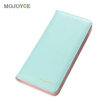 Fasion Women Long Size Wallet PU Leather Large Capacity Zipper Card Holder Fold Wallet Portefeuille Clutch Carteras Mujer ELY
