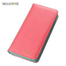 Fasion Women Long Size Wallet PU Leather Large Capacity Zipper Card Holder Fold Wallet Portefeuille Clutch Carteras Mujer ELY
