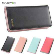 Fasion Women Long Size Wallet PU Leather Large Capacity Zipper Card Holder Fold Wallet Portefeuille Clutch Carteras Mujer ELY