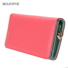 Fasion Women Long Size Wallet PU Leather Large Capacity Zipper Card Holder Fold Wallet Portefeuille Clutch Carteras Mujer ELY