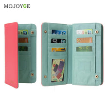 Fasion Women Long Size Wallet PU Leather Large Capacity Zipper Card Holder Fold Wallet Portefeuille Clutch Carteras Mujer ELY