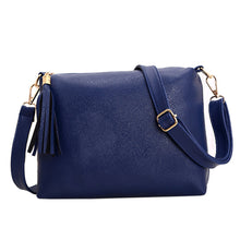 Fasion Women PU Leather Lady Tassel leisure Satchel Pack Lady Crossbody Shoulder Messenger Bag Candy Color Bags For Women ELY