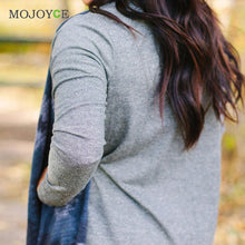 Floral Print Cardigan Women Irregular Long Sleeve Knitted Sweater Blue Knit Cotton Cardigan Open Front Coat Top Plus Size ELY