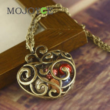 Heart Colour Bead Necklace Retro Hollow Accessories Chain 1STL ELY