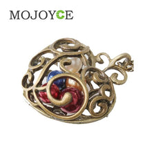 Heart Colour Bead Necklace Retro Hollow Accessories Chain 1STL ELY