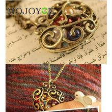 Heart Colour Bead Necklace Retro Hollow Accessories Chain 1STL ELY