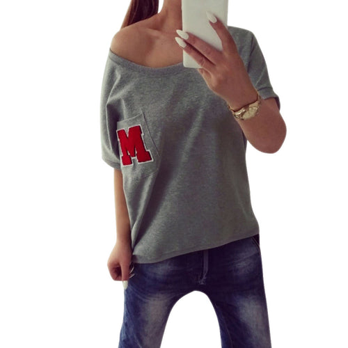 Oblique Cotton O Neck T Shirt Casual Gray Short-sleeved Pocket M T Shirt Tops Tee 1STL ELY