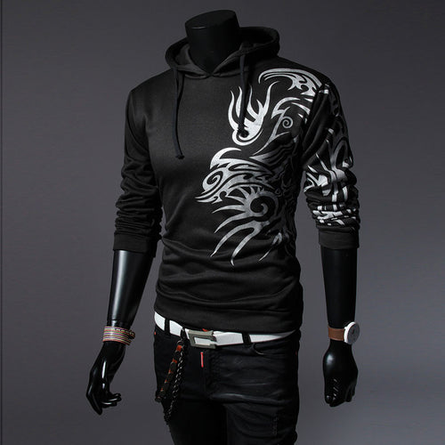 Mens Slim Pullover Hoodie Warm Fleeces Hooded Sweatshirt Coat Sweatershirts Men Clothes 1STL ELY