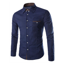 Men's Luxury Casual Slim Fit Stylish Dress Shirts Long Sleeves Cotton Shirts 1STL ELY