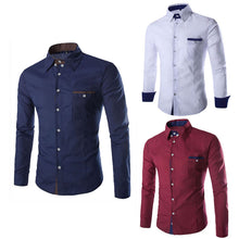Men's Luxury Casual Slim Fit Stylish Dress Shirts Long Sleeves Cotton Shirts 1STL ELY