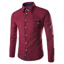 Men's Luxury Casual Slim Fit Stylish Dress Shirts Long Sleeves Cotton Shirts 1STL ELY