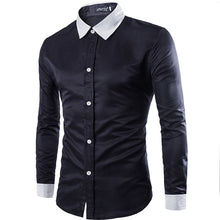 Stylish Mens Casual Button-Down Slim Fit Long Sleeve Formal Dress Shirts Long Sleeves Cotton Shirts 1STL ELY