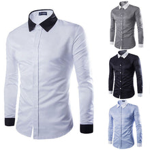 Stylish Mens Casual Button-Down Slim Fit Long Sleeve Formal Dress Shirts Long Sleeves Cotton Shirts 1STL ELY