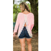 Womens Long Sleeve Shirt Casual Lace Back Blouse Loose Tops Sweater Women Girl Shirts 1STL ELY